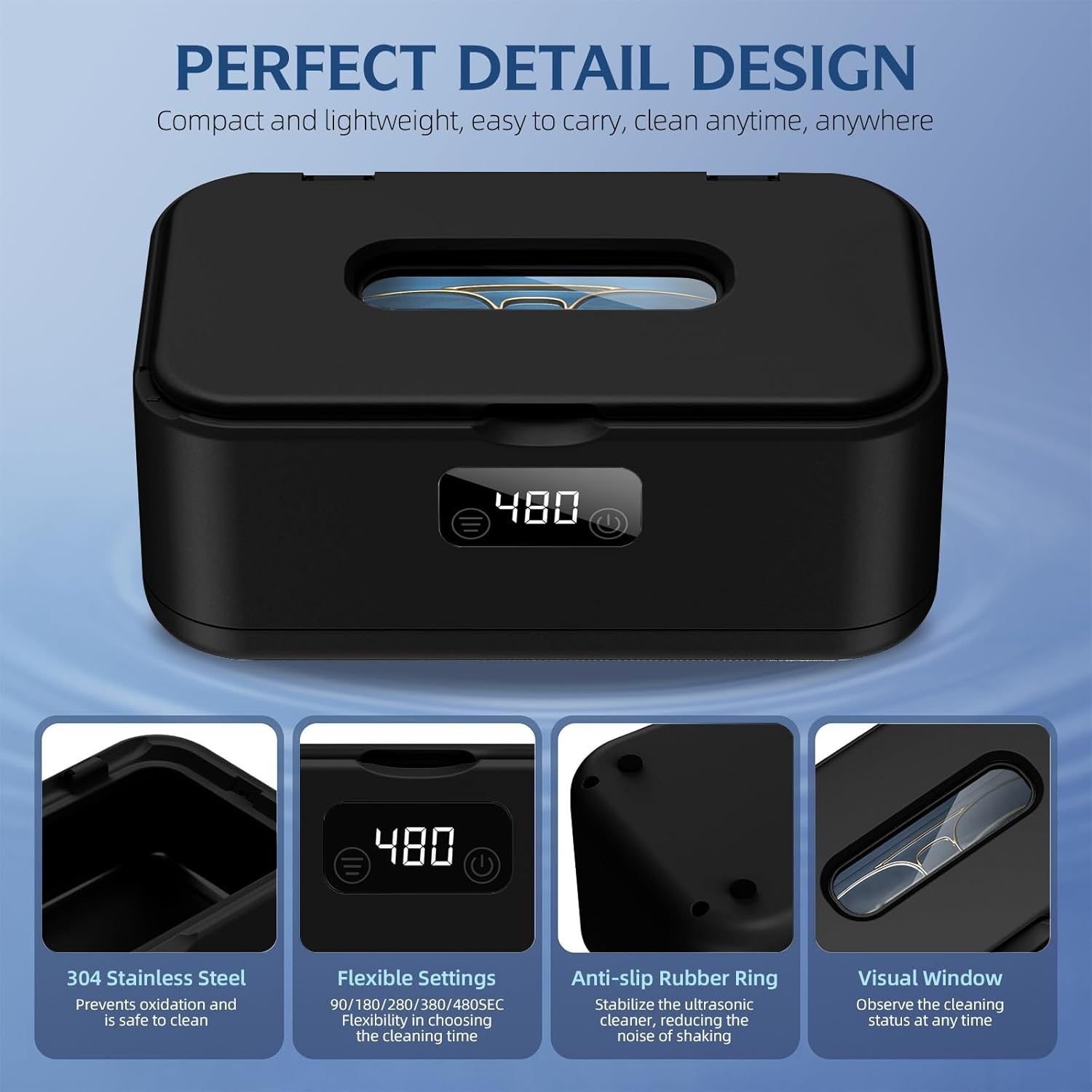 Household Denture And Jewelry Ultrasonic Cleaner - Image 5