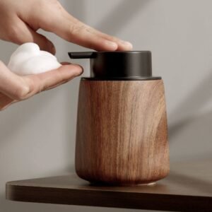 Walnut-grain Push-type Foam Dispenser