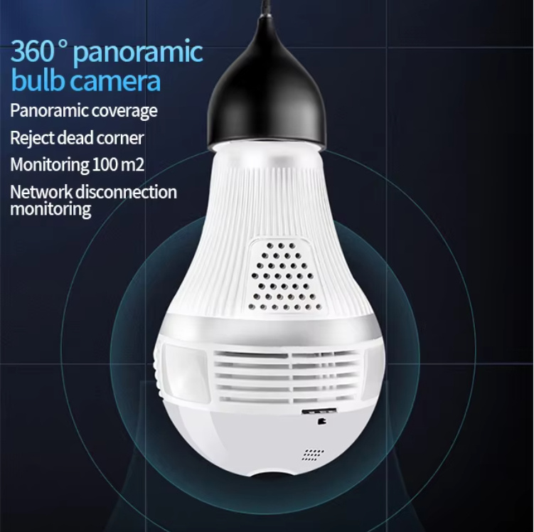 1080p Indoor E27 Bracket Monitoring Z Camera Light Bulb - Image 3