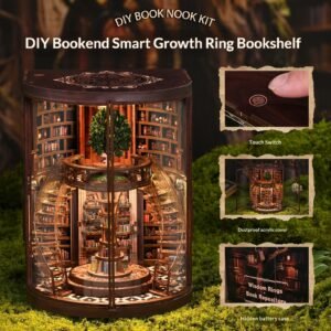 Smart Annual Ring Bookend DIY Cottage 3D Handmade Assembled Book Stand