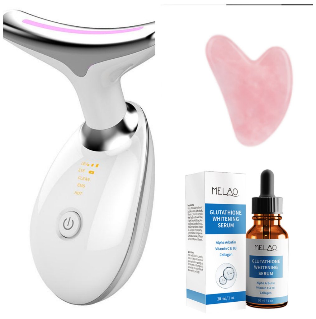 EMS Thermal Neck Lifting And Tighten Massager Electric Microcurrent Wrinkle Remover - Image 3