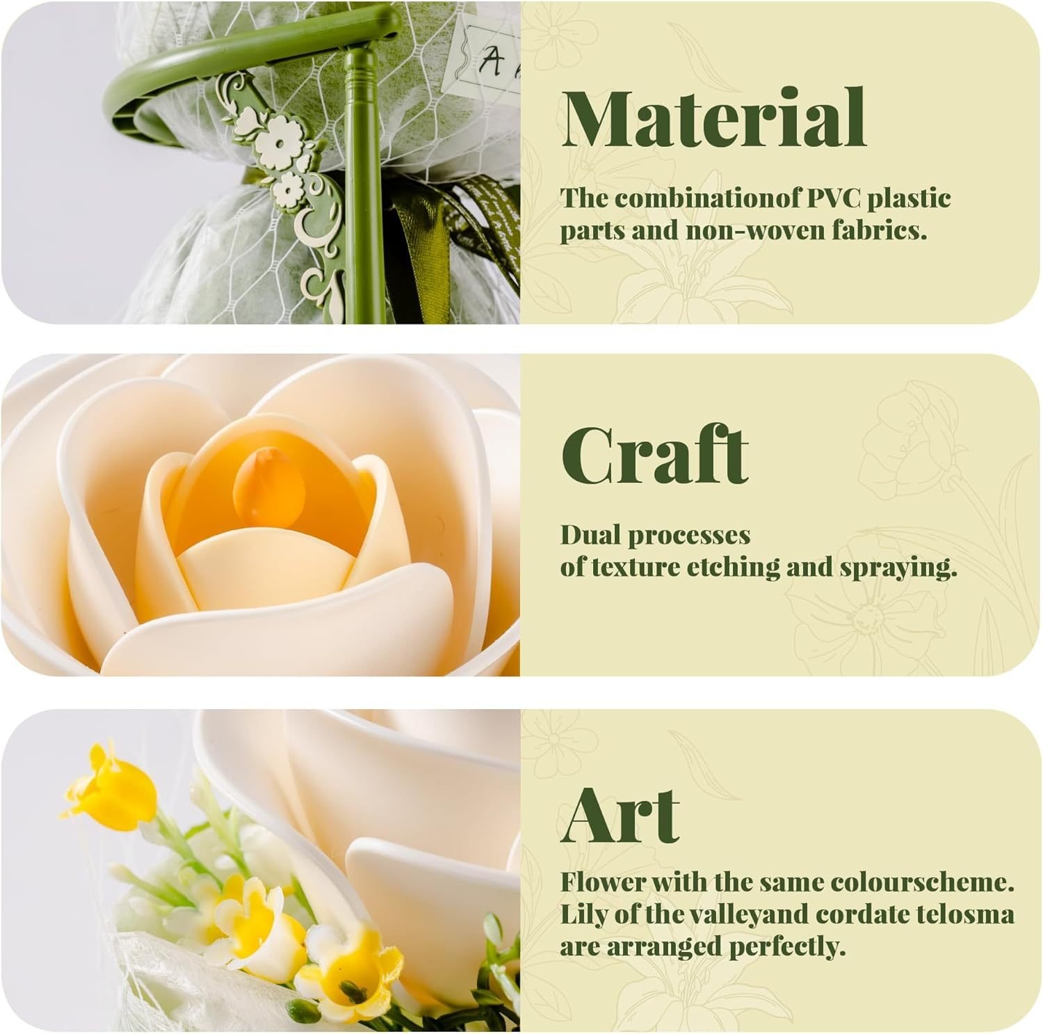 ROBOTIME Artificial Flowers 3D Puzzle Model Kits Puzzles For Adults To Build, Decoration Home Decor Accessories Living Room Gifts For Women, Camellia - Image 8