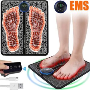 Electric EMS Foot Massager Mat Relax Muscle Stimulator Leg Shaping Massage Pad